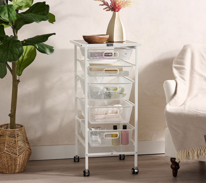 Pop-It 5-Drawer Storage Cart on Wheels — View 4