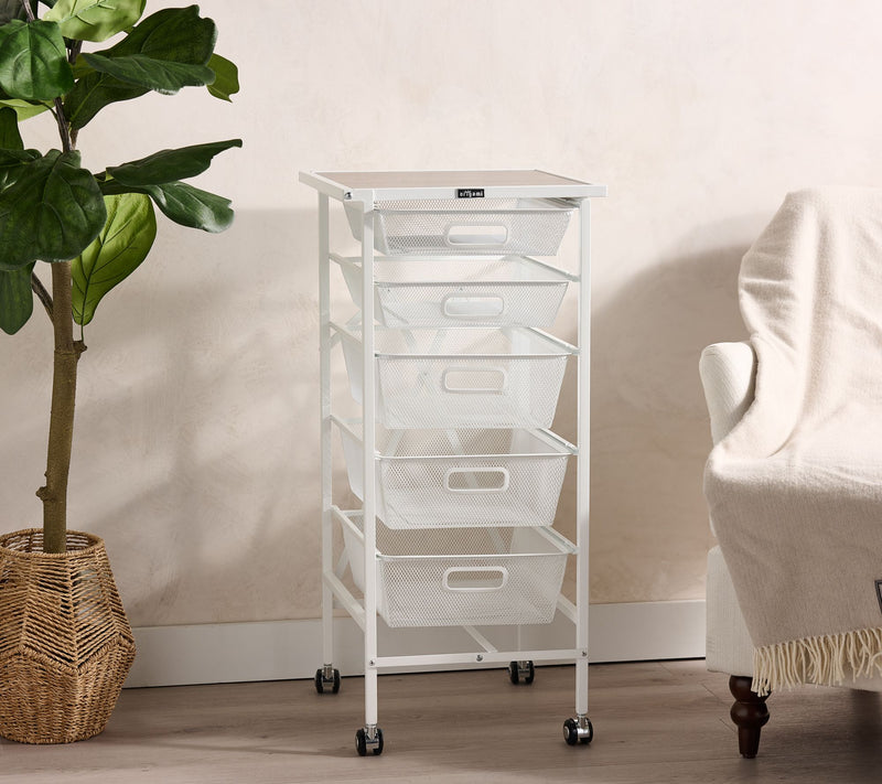 Pop-It 5-Drawer Storage Cart on Wheels — View 11