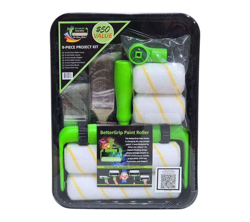 BetterGrip 9-Piece Paint Roller and Brush Kit — Main view
