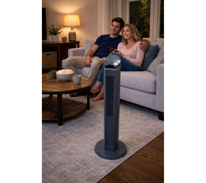 Cascade 40" Cordless Rechargeable Tower Fan — View 11