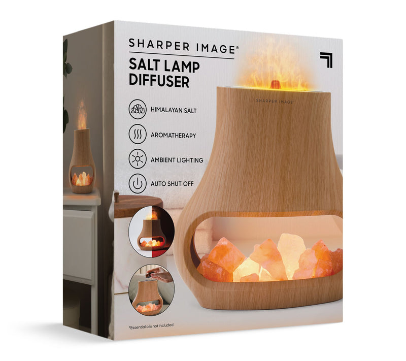Sharper Image 2-in-1 Himalayan Salt Lamp and Diffuser — View 4
