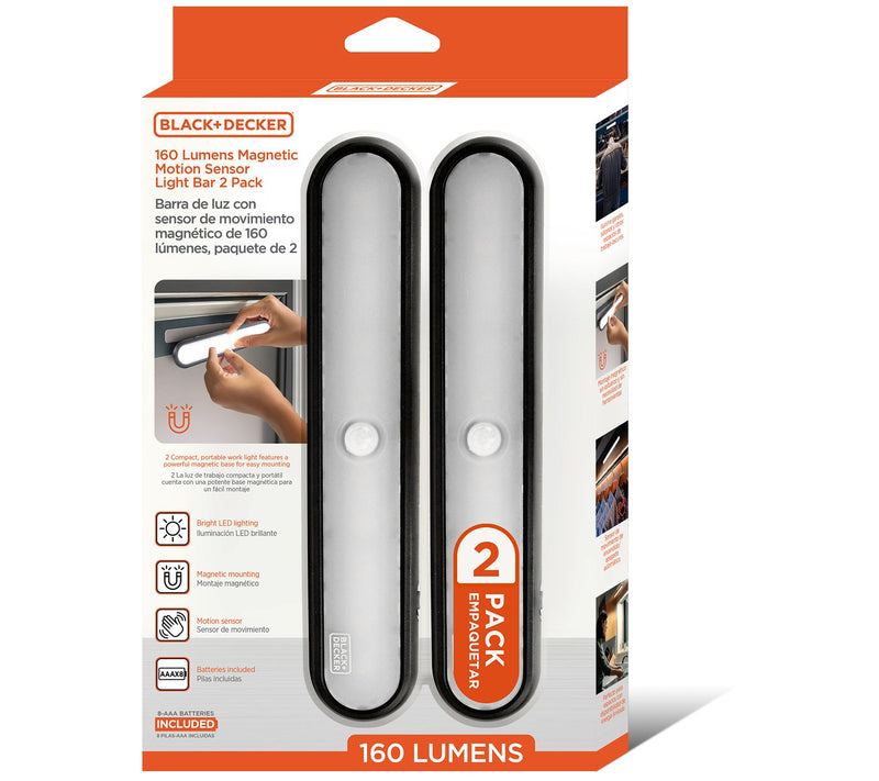 Black + Decker Set of 2 Magnetic Motion Sensor Light Bars — View 3