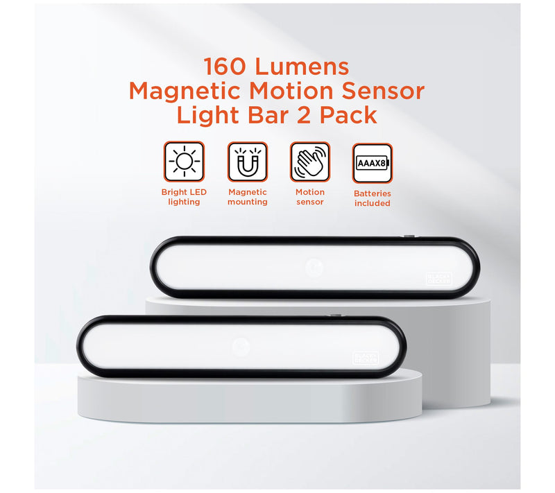 Black + Decker Set of 2 Magnetic Motion Sensor Light Bars — View 4