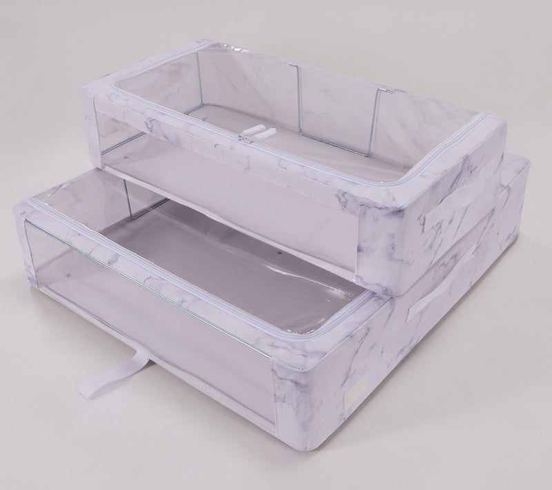 Periea Set of 2 Large and Medium Storage Boxes with Gliders — View 15