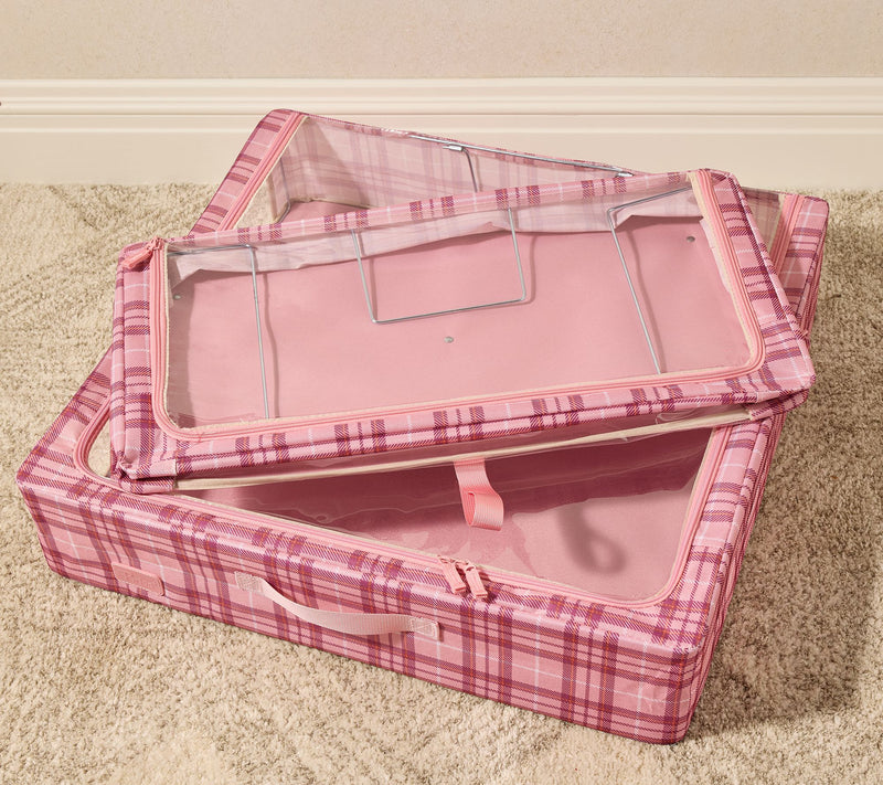 Periea Set of 2 Large and Medium Storage Boxes with Gliders — View 3