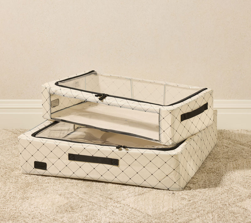 Periea Set of 2 Large and Medium Storage Boxes with Gliders — View 16
