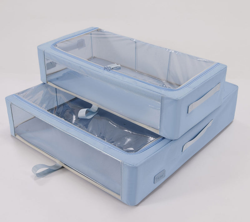 Periea Set of 2 Large and Medium Storage Boxes with Gliders — View 18