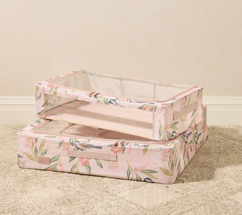 Periea Set of 2 Large and Medium Storage Boxes with Gliders — View 20