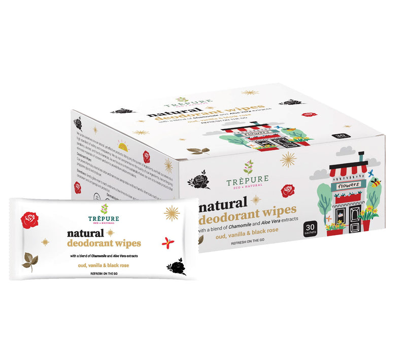 Trepure Set of 2 30-PC Natural Deodorant Wipes — View 9