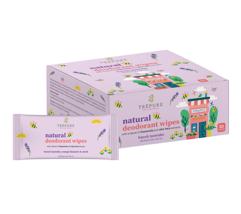 Trepure Set of 2 30-PC Natural Deodorant Wipes — View 10