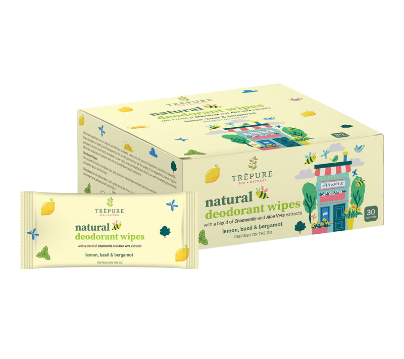 Trepure Set of 2 30-PC Natural Deodorant Wipes — View 11