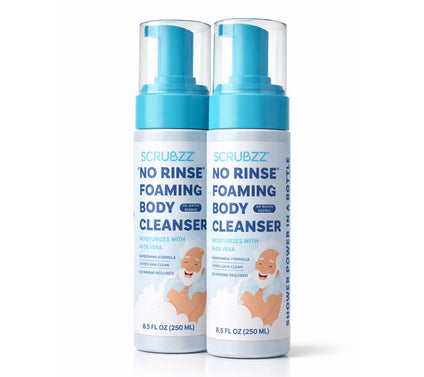 SCRUBZZ Set of 2 Rinse Free Foaming Body Cleanser