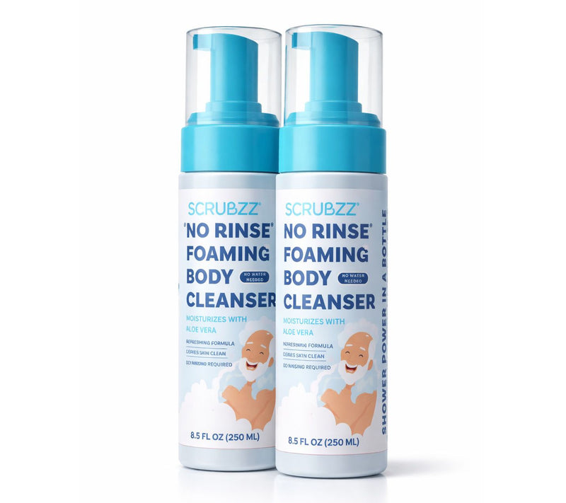SCRUBZZ Set of 2 Rinse Free Foaming Body Cleanser — Main view