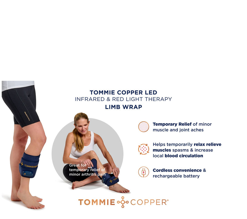 Tommie Copper LED & Red Light Therapy Limb Wrap — View 9