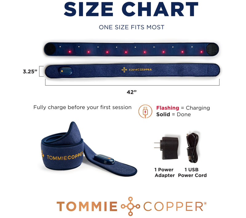 Tommie Copper LED & Red Light Therapy Limb Wrap — View 10